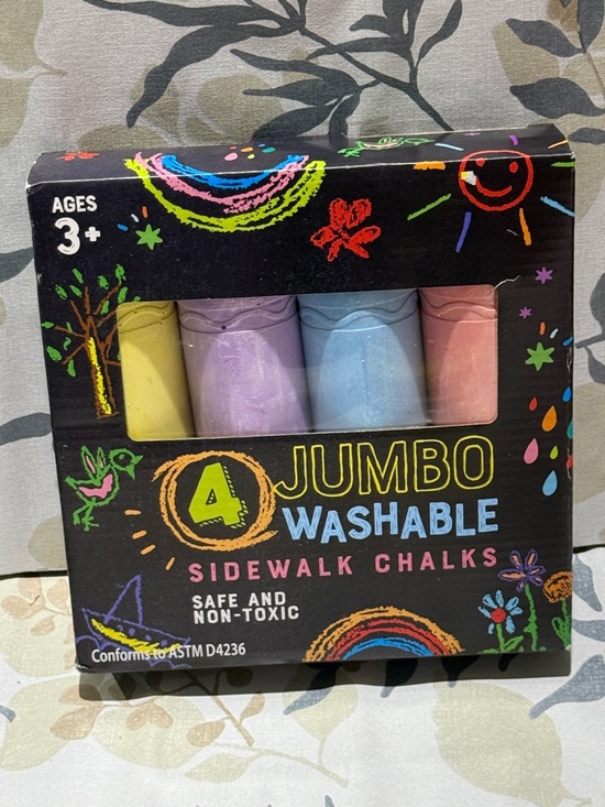 Other - Jumbo Washable Sidewalk Chalk - Pastel 4-Pack
